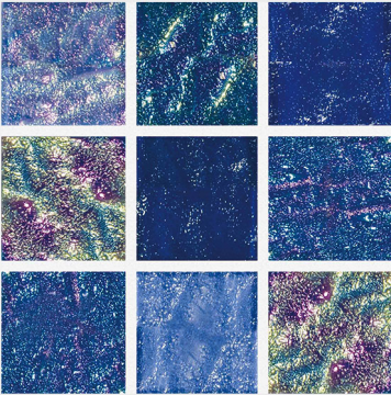 Aquabella Aurora Borealis Crystal 2x2 Glass Tile